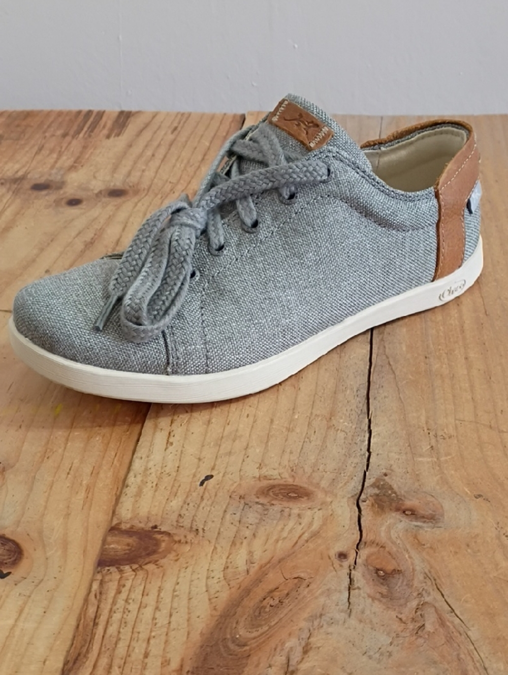 Chaco Gray Ionia Lace Casual Sneakers Size 6 New in Box